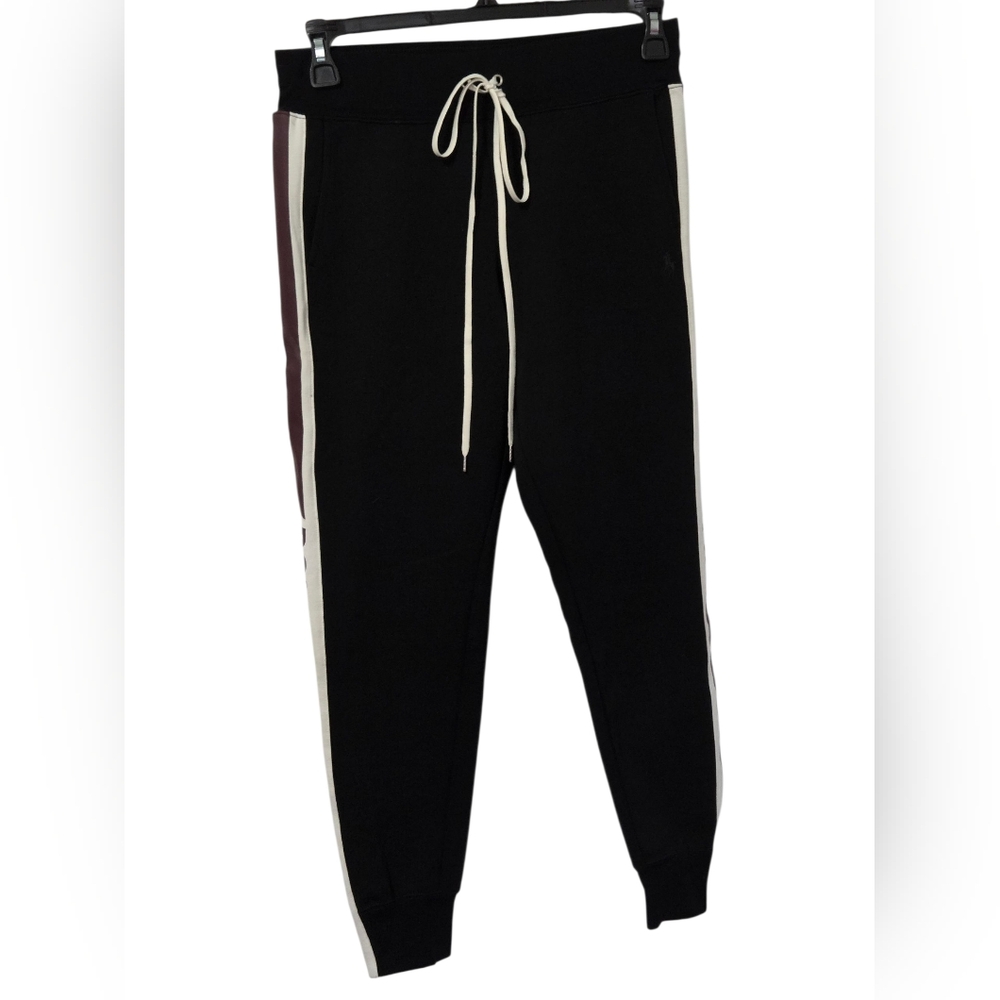 Polo Ralph Lauren women’s side logo stripes Black  Jogger/Pants Sz S